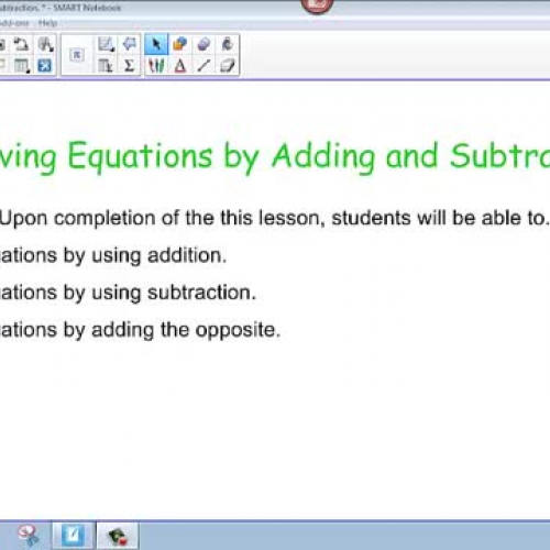 Solving Equations-Addition and Subtraction-Al