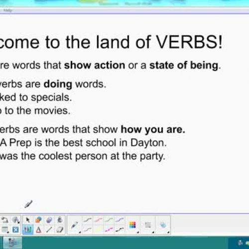 Verb Notes Aug 25