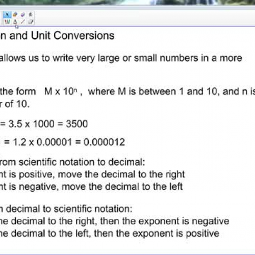Video 2 - Scientific Notation and Unit Conver