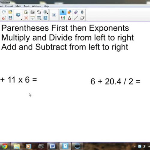 1-10 Order of Operations