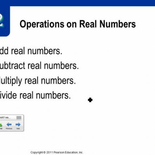 1.2 Operations of Real Numbers