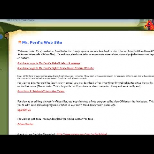 Eighth Grade Social Studies Website Introduct