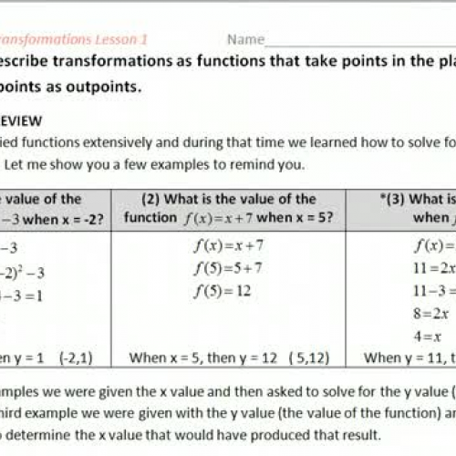 Transformations Lesson 1 (part 1) for G.CO.2