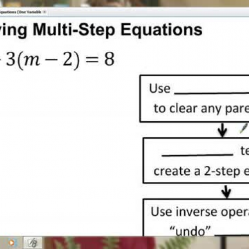 VI.  Solving Multi-Step Equations