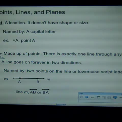 Points, Lines, and Planes