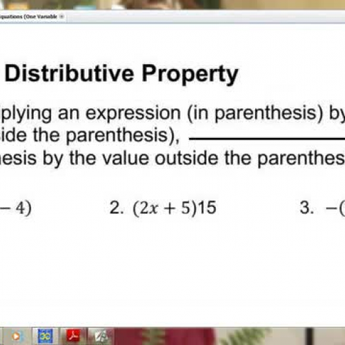 V.  The Distributive Property