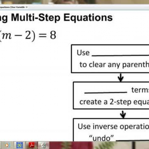 VII.  Solving Multi-step Equations