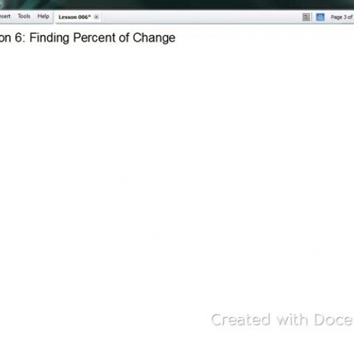 Algebra II Lesson 006