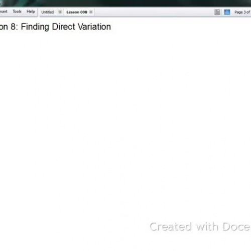 Algebra II Lesson 008