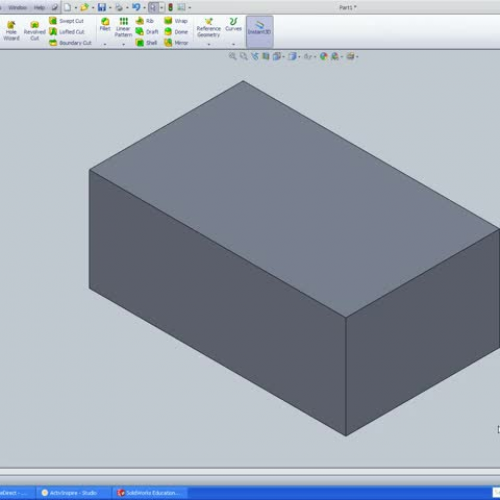 SolidWorks - removing material
