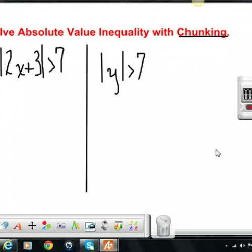 Solve Absolute Value Inequalities with CHUNKI