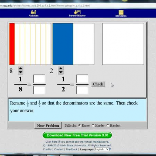 Adding Fractions with Virtual Manipulatives