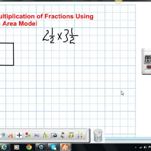 Multiplying Fractions with Area Model