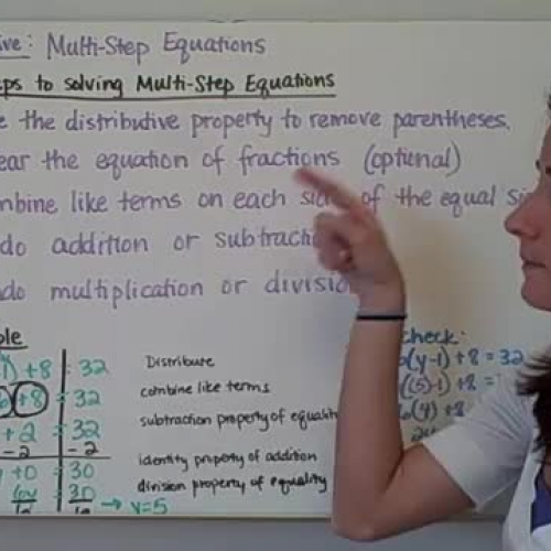Algebra1_02_03. Multi Step Equations