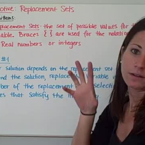 Algebra1_03_07. Replacement Sets