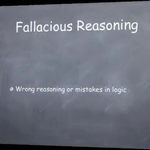 Fallacious Reasoning By Rachel Cho and Ha You