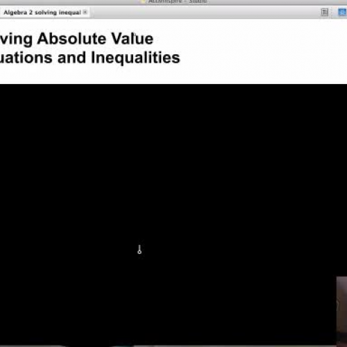 Absolute Values algebra 2