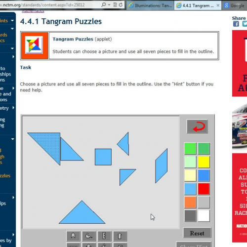 Tangram Puzzles and Transformations