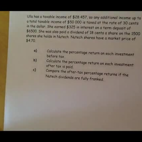 Comparing Investments before and after tax_x2