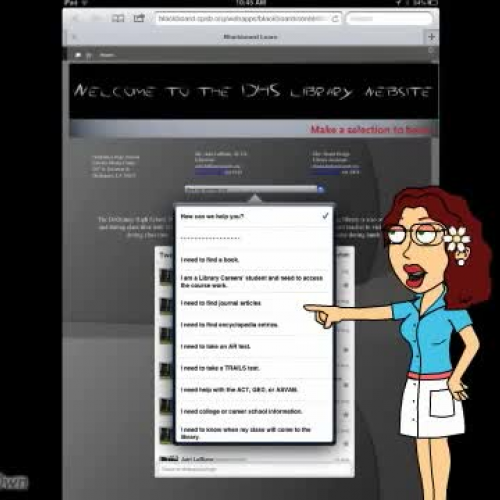 Library Orientation, Database Video