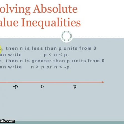 solving absolute value inequalities