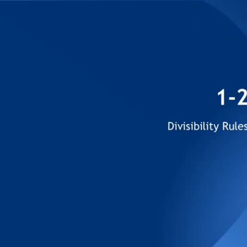 1-2 Divisibility