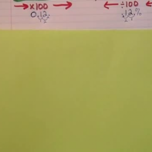 INB#1B Converting Fraction, Decimal, Percent