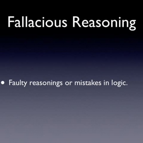 fallacious reasoning 