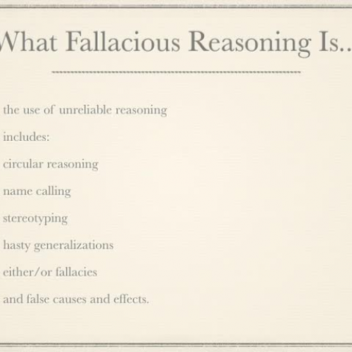 6 Types of Fallacious Reasoning