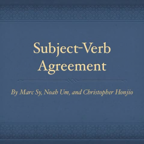 4Subject-VerbAgreementSyMarc
