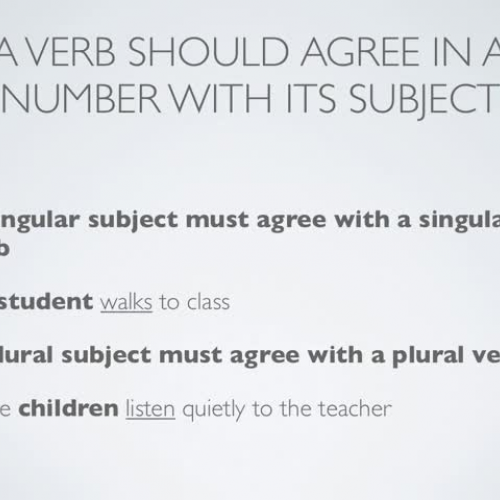 Subject-VerbAgreement