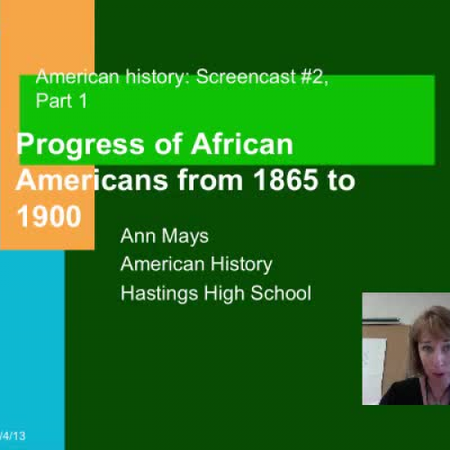 African-American Progress Part I