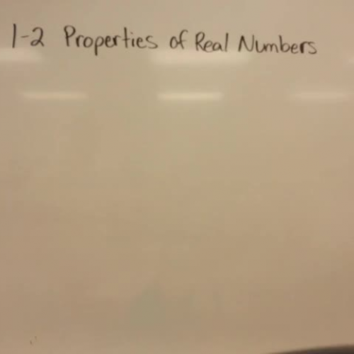 HLWW Algebra 2: lesson 1-2