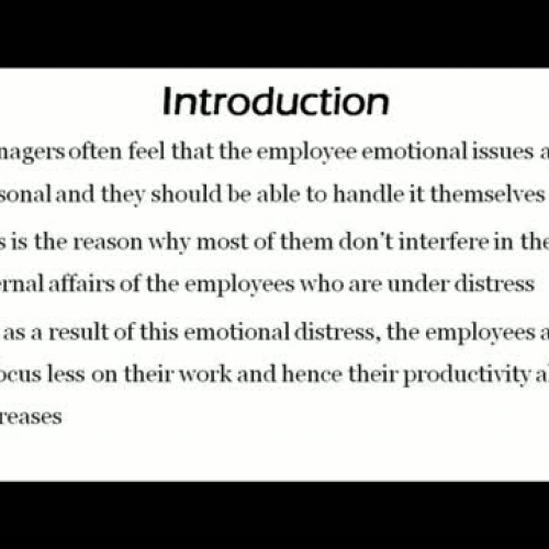 Managing Emotional Employees