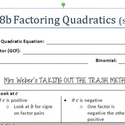 factoring trash method