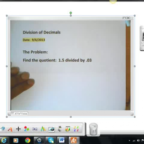 Division of Decimals