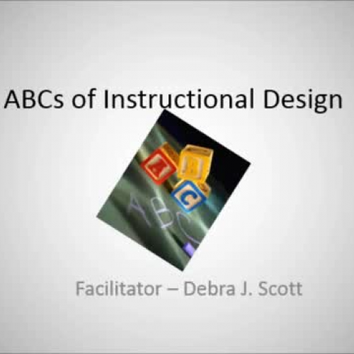 The ABCs of Instructional Design: Lecture ? S