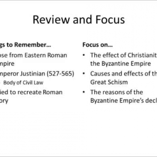 The Great Schism and Byzantine Decline 7 min