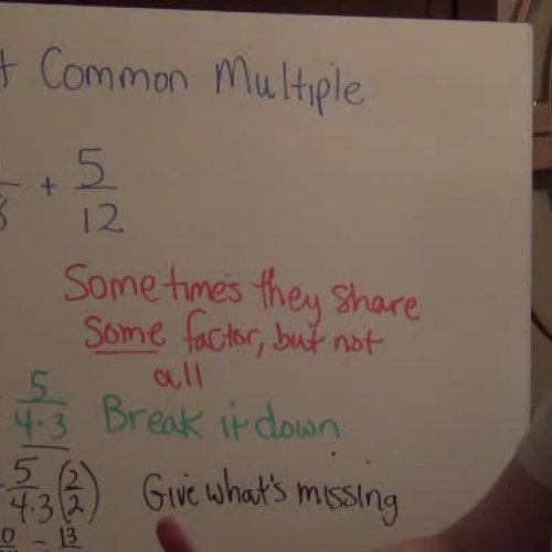 Rational Expressions and Least common multipl