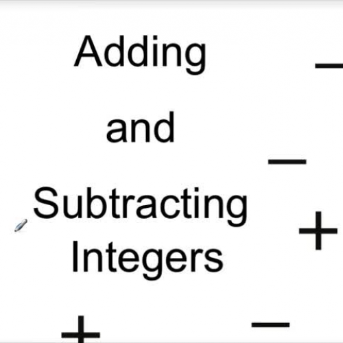 Adding and Subtracting Integers