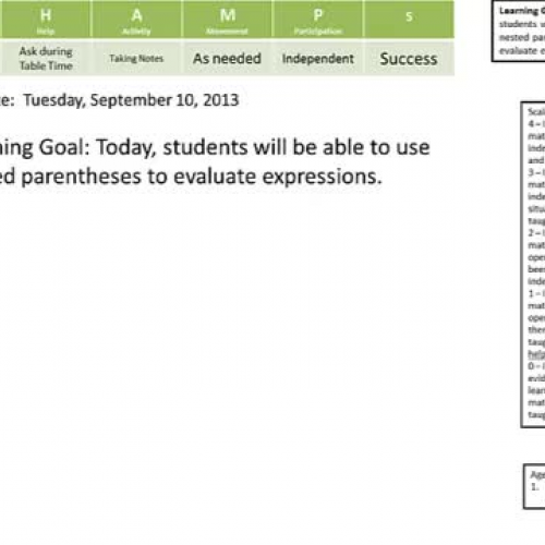 Mr F Math5 - Class Video-Nested Parentheses