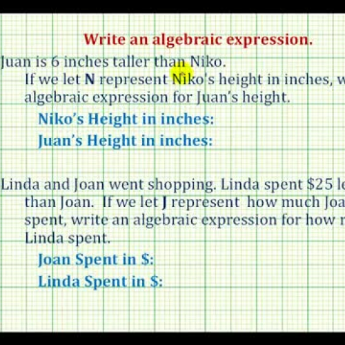 AlgebraicExpressEx1