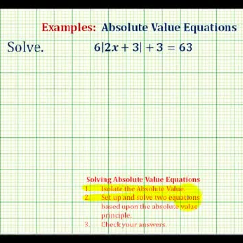 Absolute Value Equation Ex 4