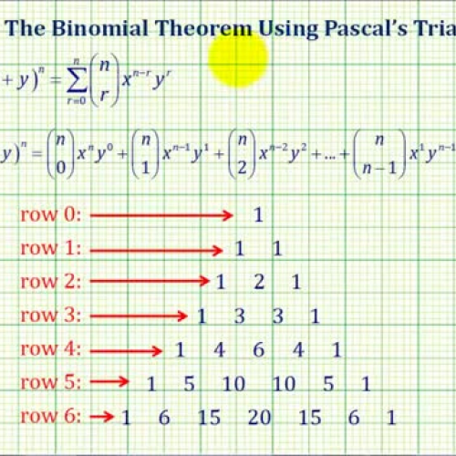 Binomial Theorem Pascal Ex1