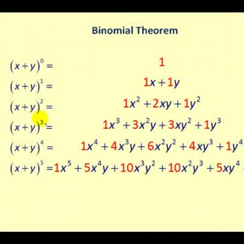 Binomial Thm Combinations