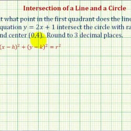 Circle Line Intersection Ex