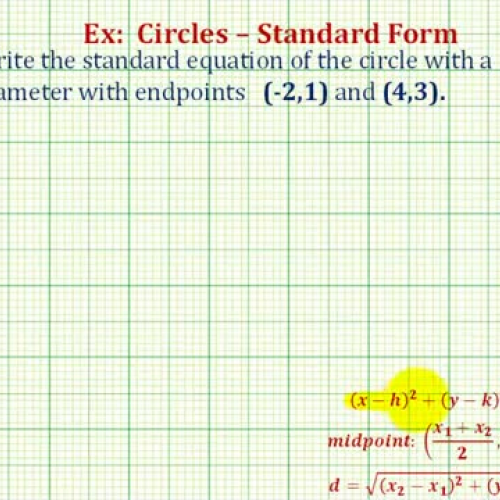 Circle Std From Endpoints Ex1