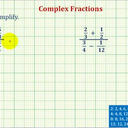 Complex Fractions No Var Ex1