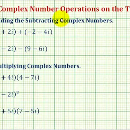 Complex Operations T I84