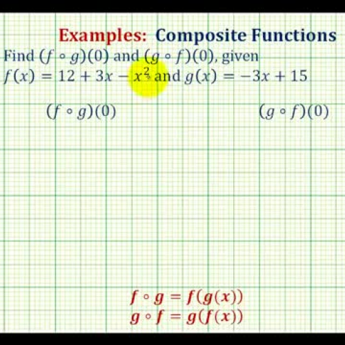 Composite Function Values Ex1